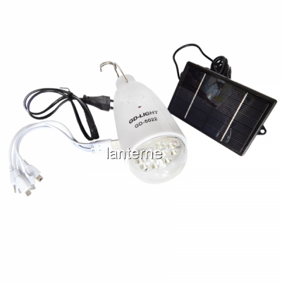 Bec 12LED Acumulator si  Slot USB, Incarcare Solara si 220V GD5022