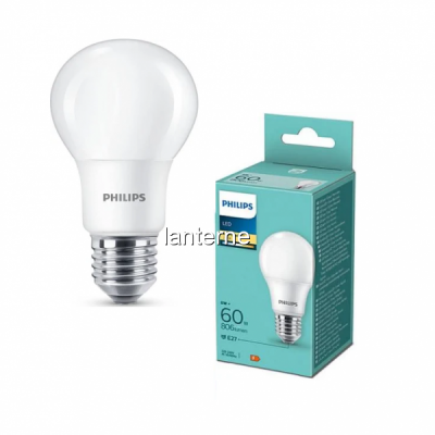 Bec cu LED Philips A60 8W 60W E27 CW 4000K 806LM MNR7350