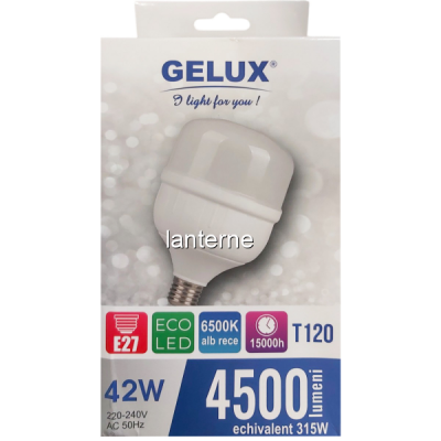 Bec ECOLED 42W lumina rece T120 42W E27 6500K GL-LEDTI2042 CNN50030