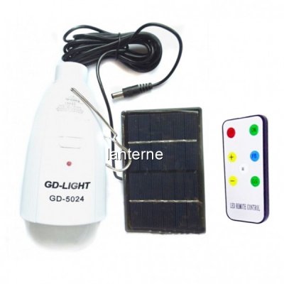 Bec Solar 12LED Alb+RGB cu Acumulator, Telecomanda, USB si 220V GD5024