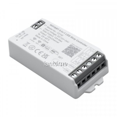 Controler WiFi si Bluetooth Tuya Banda LED de 12–24V Monocolor si CCT C21W 18A222 XMM