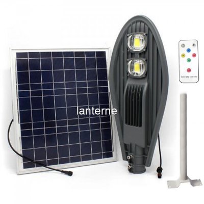 Corp Iluminat 100W 2xCOBLED 50W Solar Senzor, Suport, Telecomanda