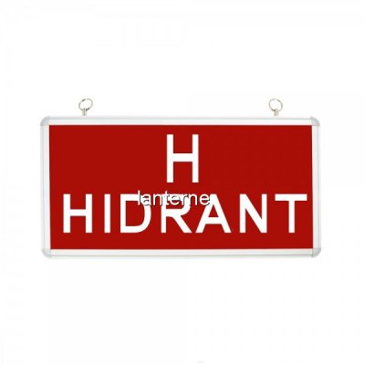 Indicator Luminos H Hidrant cu LED si Acumulator 36x14x3cm MJH