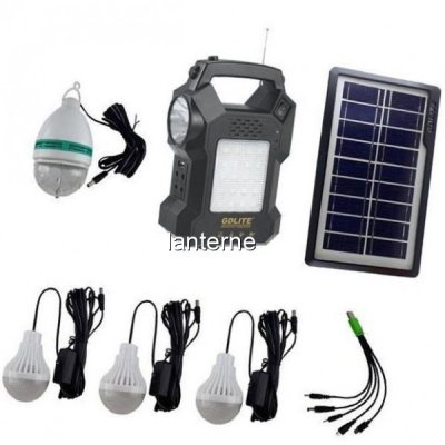 Kit Incarcator Urgente Panou Solar Radio USB MP3 GdLite GD8050