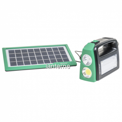 Kit lanterna cu panou solar cu 3 becuri LED Zilan ZTS8258