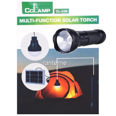 Kit Solar cu Lanterna LED 3W si Bec Led SMD CL038