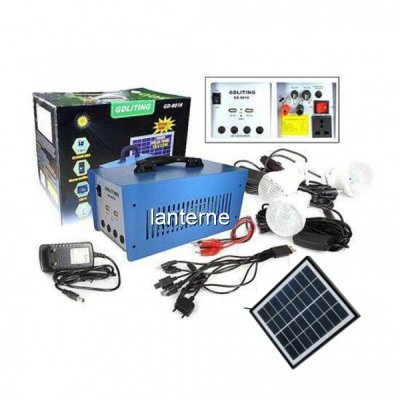 Kit Solar GDLite GD8018 12V12A cu Panou Solar 18V 20W