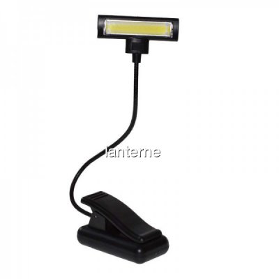 Lampa de Citit Carte cu Clips, Brat Flexibil, pe Baterii 18D029 XXM