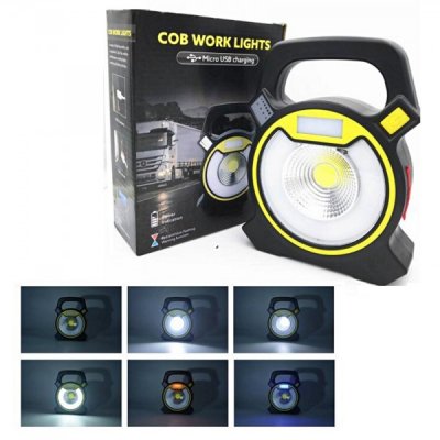 Lucru COB LED 3W si Tub, 2x18650 la USB, Panou Semnalizare MX815