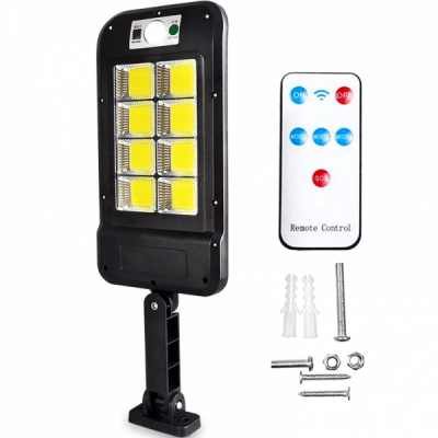 Lampa Solara 8 LED COB Senzori, Acumulatori, Telecomanda HS8013COBC