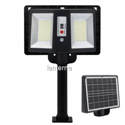 Lampa Solara Dubla LEDuri Exterior Senzori Miscare Lumina 200W CL112