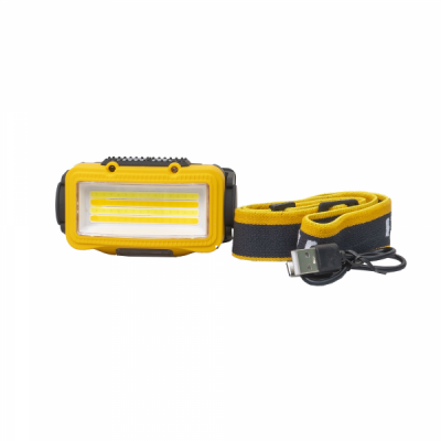 Lanterna de cap 8 moduri iluminat USB W6103A galben Zilan ZTS8206