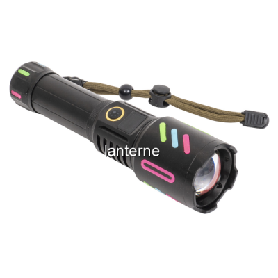 Lanterna de mana LED 5 moduri de intensitate a luminii USB Zilan ZTS8997