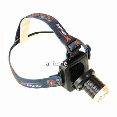 Lanterna Frontala LED 1W Zoom Incarcare Solara si USB 3 Faze MX121T6