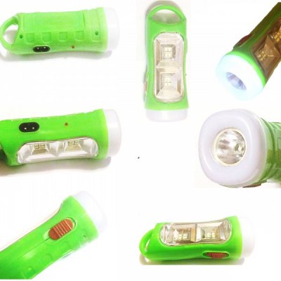 Lanterna LED 1W cu Acumulator si Panou 2 LEDuri 1W Yawang YW1502