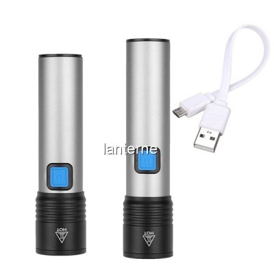 Lanterna LED 3W Zoom Incarcare USB Acumulator K31