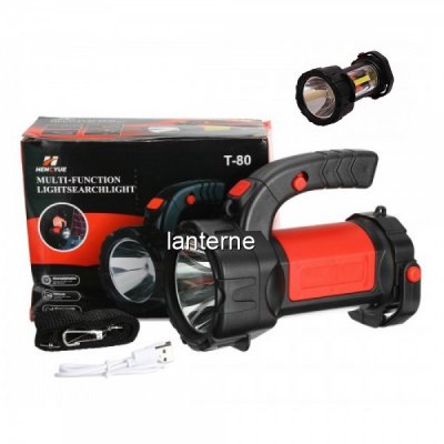 Lanterna LED cu Acumulator Reincarcabila la USB 10W T80