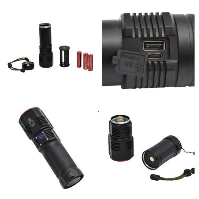 Lanterna Profesionala cu Lumina Laser Led si Display SY2211 19A078 XXM