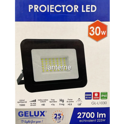 Proiector cu LED Gelux 30W 6500K 2700LM GL-L1030 CNN51345