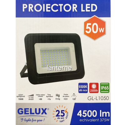 Proiector cu LED Gelux 50W 6500K 4500LM GL-L1050 CNN51346