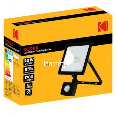 Proiector LED 20W Senzor Miscare 1700lm IP65 6400K 220V 19x14cm Kodak