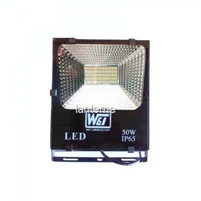 Proiector LED 50W 50LEDuri SMD Alb Cald IP65 220V WT