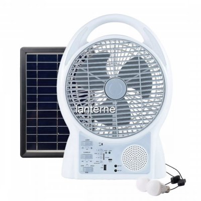 Ventilator Reincarcabil Panou Solar Radio Bluetooth USB GdLite GD8029