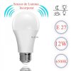 Bec cu LED Senzor Lumina si Miscare E27 12W Alb Rece 6500K 18C038 XXM