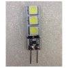 Bec LED 1W 6LED SMD Bulb 12V G4 Alb Rece