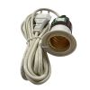 Fasung pentru Bec Dulie E27 Cablu 1m Agatatoare Stecher 220V On/Off