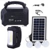 Kit Solar Lanterna LED Radio FM USB SD 3 Becuri 4V4Ah GDPlus GD8161