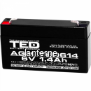 Acumulator Plumb Acid 6V-1.4A AGM TED 8D001 XXM