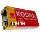 Baterie Heavy Duty Zinc Carbon Kodak 6F22 9V