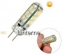 Bec Economic cu 24 LED SMD 1.5W Tip Bulb G4 Lumina Alb Cald