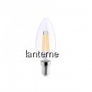 Bec LED C35 tip Lumanare cu Filament 4W Alb Cald 2700K E14 UB60224