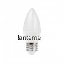 Bec LED C37 7W Alb Rece 6400K soclu E27 220V tip Lumanare UB60067