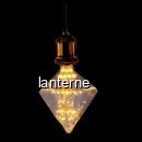 Bec LED Decorativ Edison Vintage 4W Alb Cald E27 Piramida 16x13cm