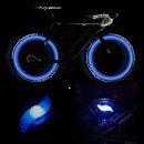 Set 4 Lumini Hot Wheels LED Albastru Decorativ pentru Spite Bicicleta