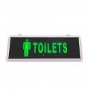 Indicator Luminos Toilets Barbat LED si Acumulator 355x145mm 1 Fata WT