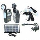 Kit Incarcator Urgente cu Panou Solar Lanterna Radio FM USB MP3 GD8133