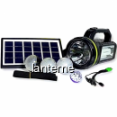 Kit Solar cu BT, Radio si Lanterna 10W 3+1 Becuri Acumulator GD2002A