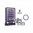 Kit Solar cu Lanterna LED, 3 Becuri si Slot USB GSM CL06A