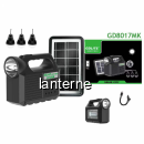 Kit Solar cu Lanterna LED, USB, 3 Becuri, 6V 4Ah GDLite GD8017MKII