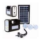 Kit Solar cu Lanterne LED, USB, 3 Becuri, 6V 4Ah GDLite GD8017NEW