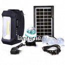 Kit Solar Lanterna LED Radio FM USB SD 4 Becuri 4V4Ah GDPlus GD8061