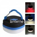 Lampa 1+7 LED pe baterii Rosu, Alb Cald si Rece cu magnet si agatatoare