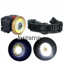Lanterna Frontala LED 1W si COB LED 1W pe Baterii AS0507