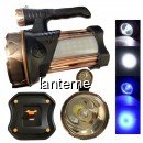 Lanterna LED 5500LUX 220V Lumina Alb Albastra cu USB TDT18 XXM