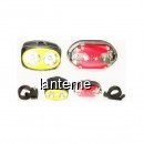 Lanterna LED 2W Set cu Stop Semnalizare Bicicleta TD516B