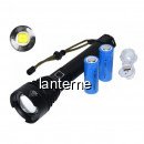 Lanterna Profesionala LED Puternica, Zoom, la USB 2x26650 XHP90 XXM